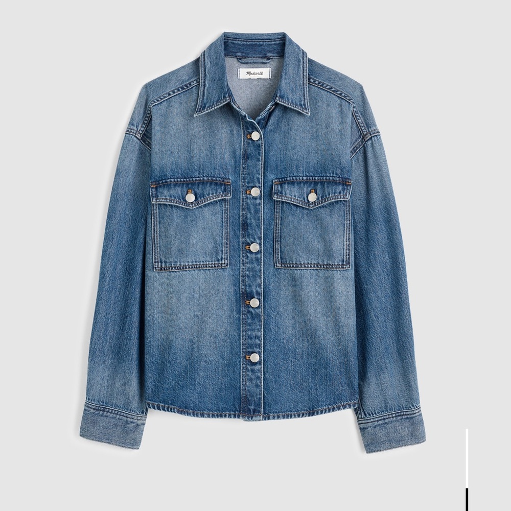 Denim Oversized Shirt-Jacket